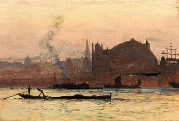 Die Themse bei Charing Cross, London, 1892